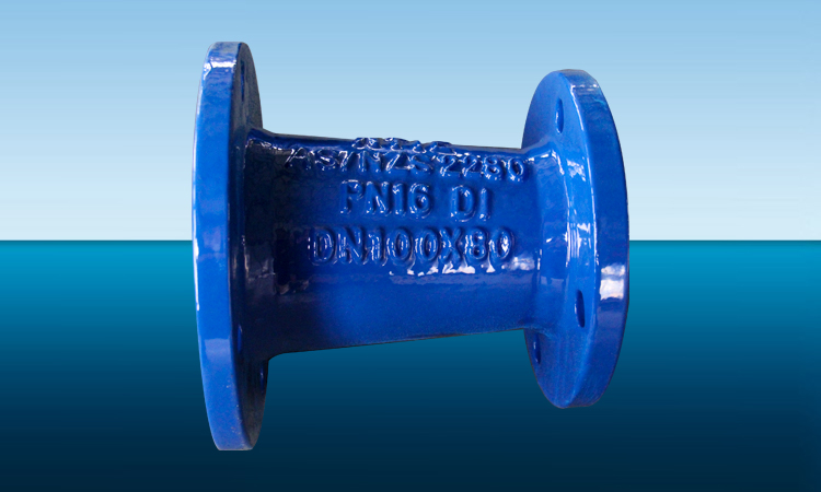 Double flange reducer
